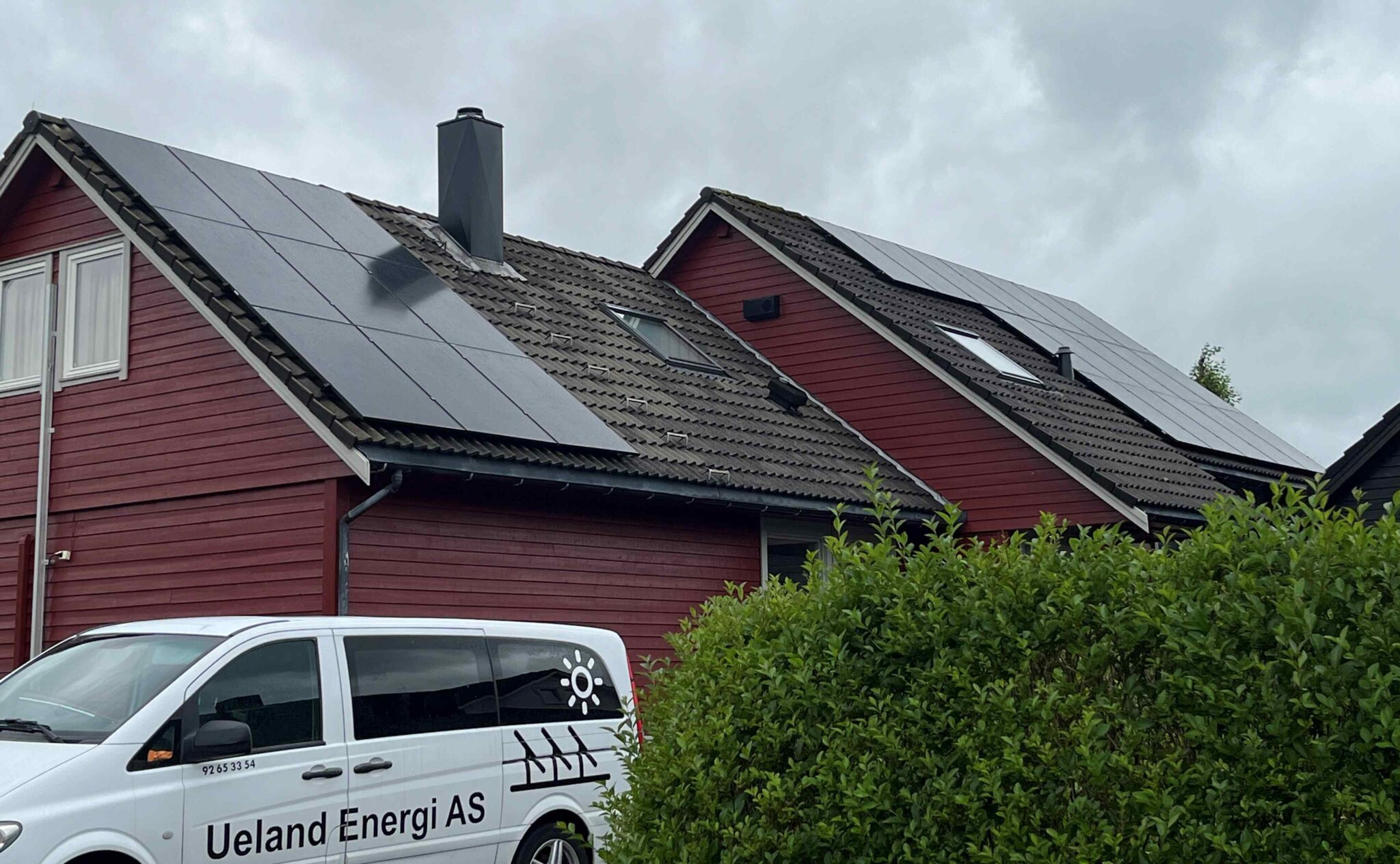 Solcelleanlleg på 28Kwp bolighus øst